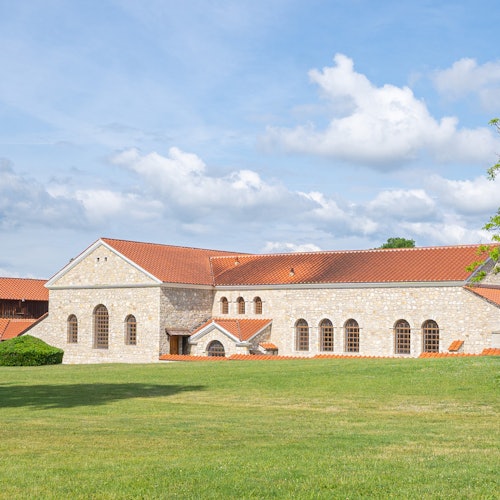 Roman spa exterior view