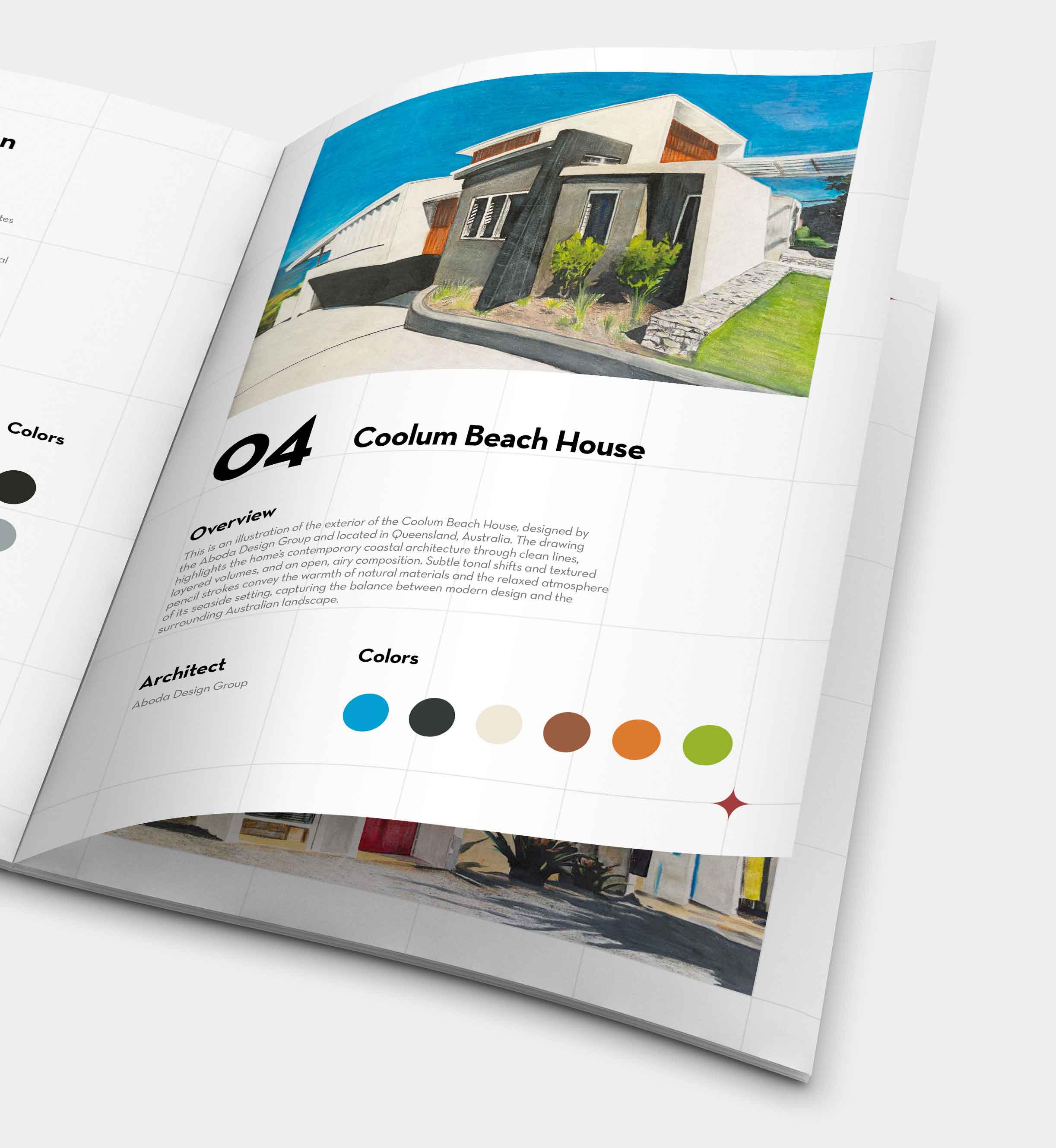 Close up image of architecture drawing 4