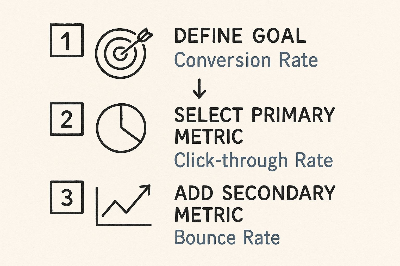 Infographic about landing page a b testing