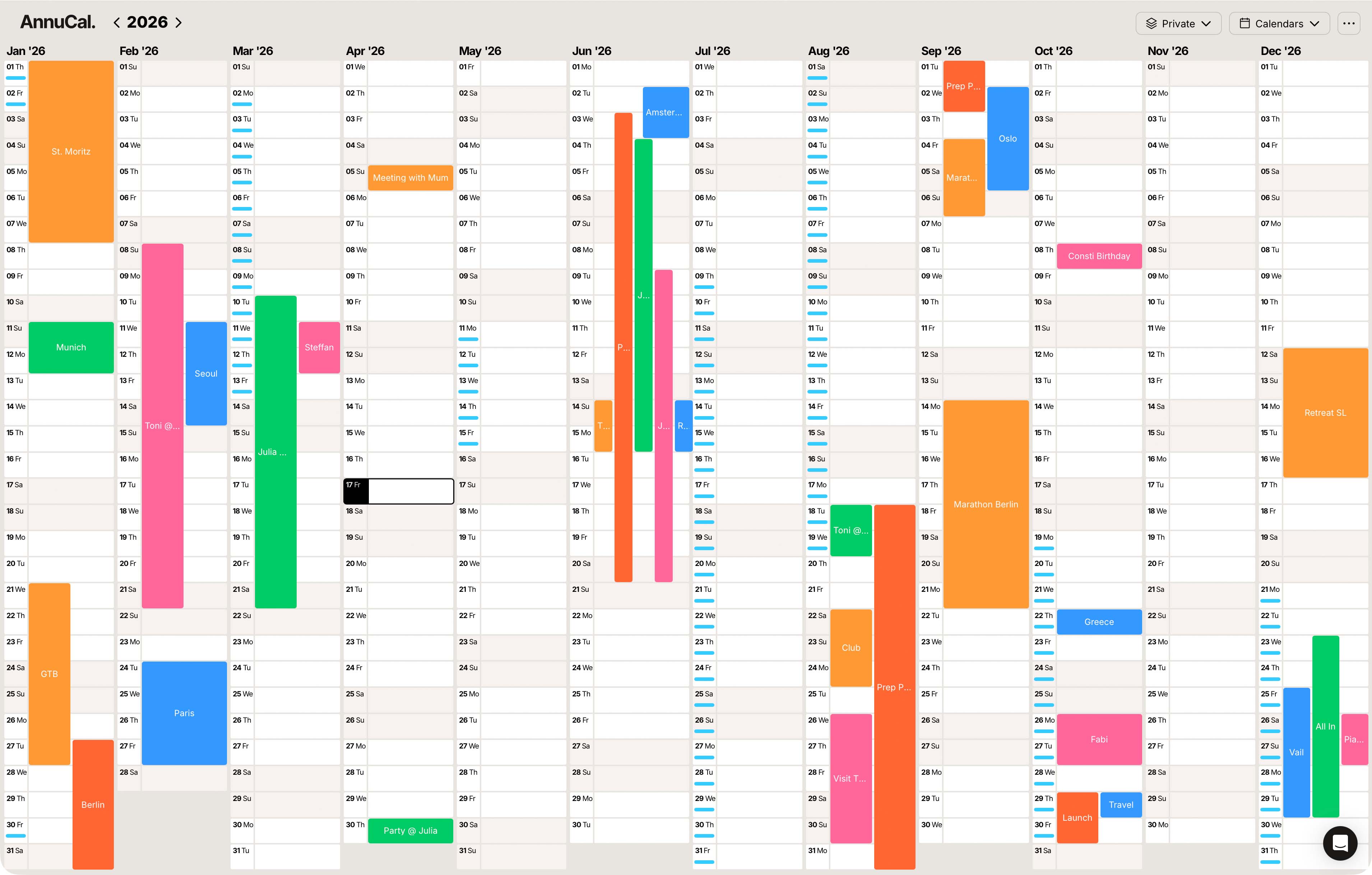 calendar image linear