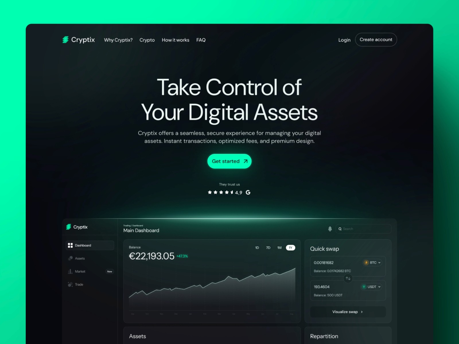 Cryptix Framer Template
