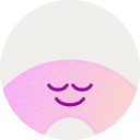 Smiling abstract character