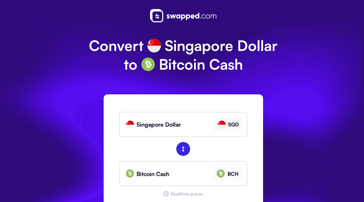Convert Singapore Dollar (SGD) to Bitcoin Cash (BCH)