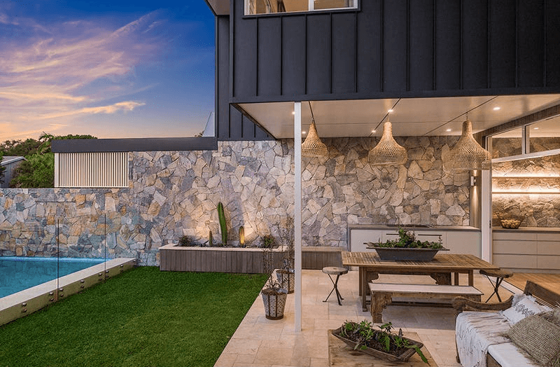 a room with a chair and a table