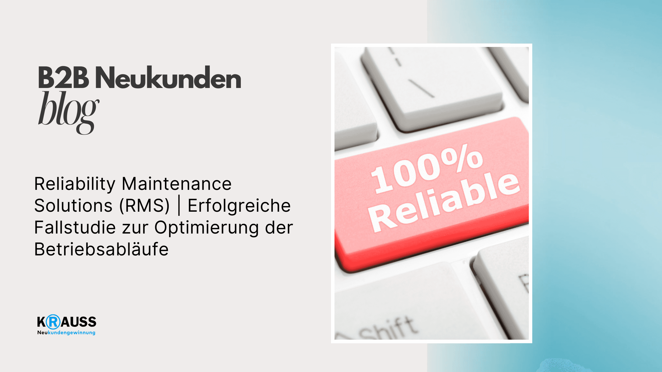 Reliability Maintenance Solutions (RMS) | Erfolgreiche Fallstudie zur Optimierung der Betriebsabläufe