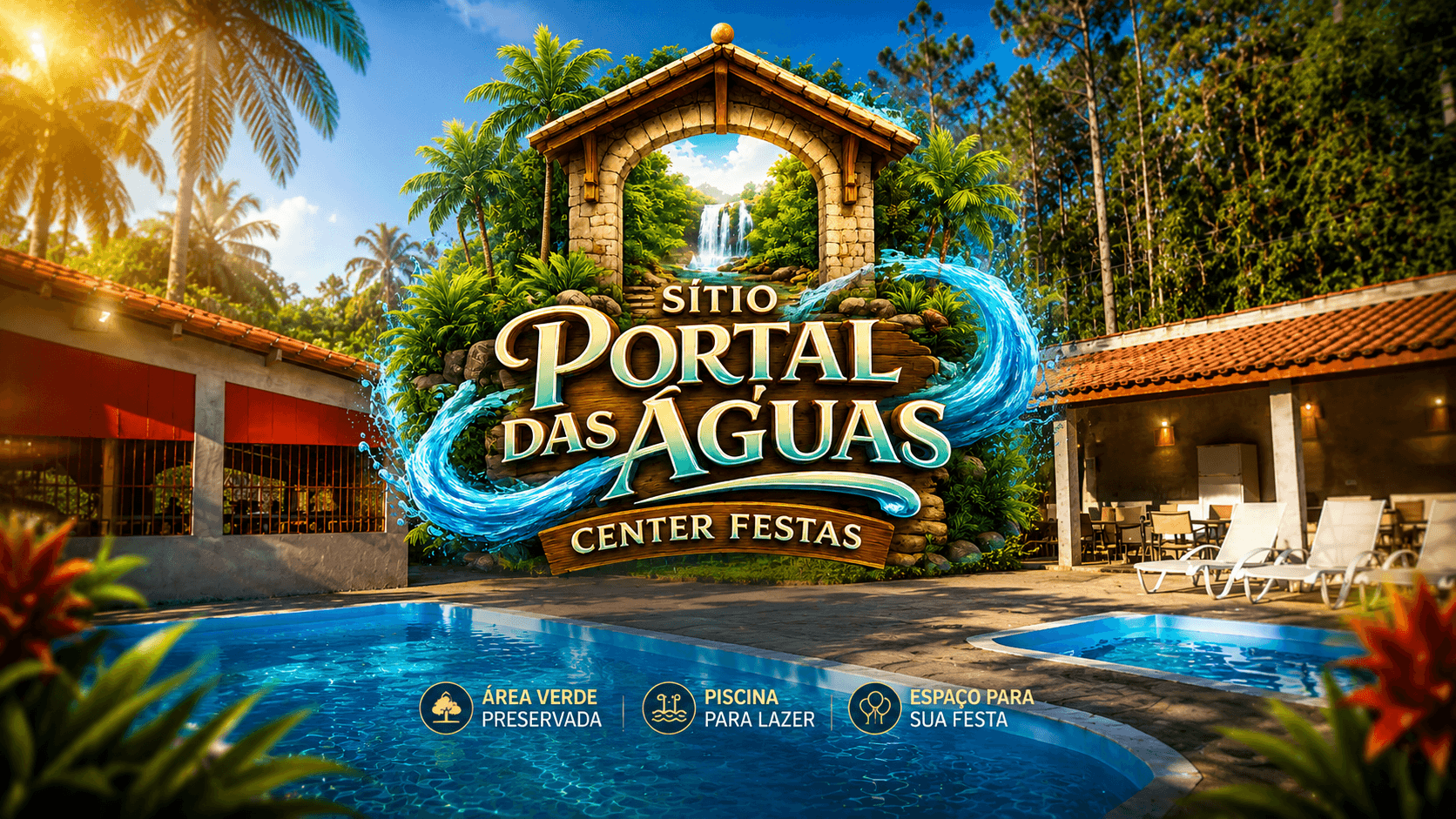 Sítio Portal das Águas em Recanto do tesouro