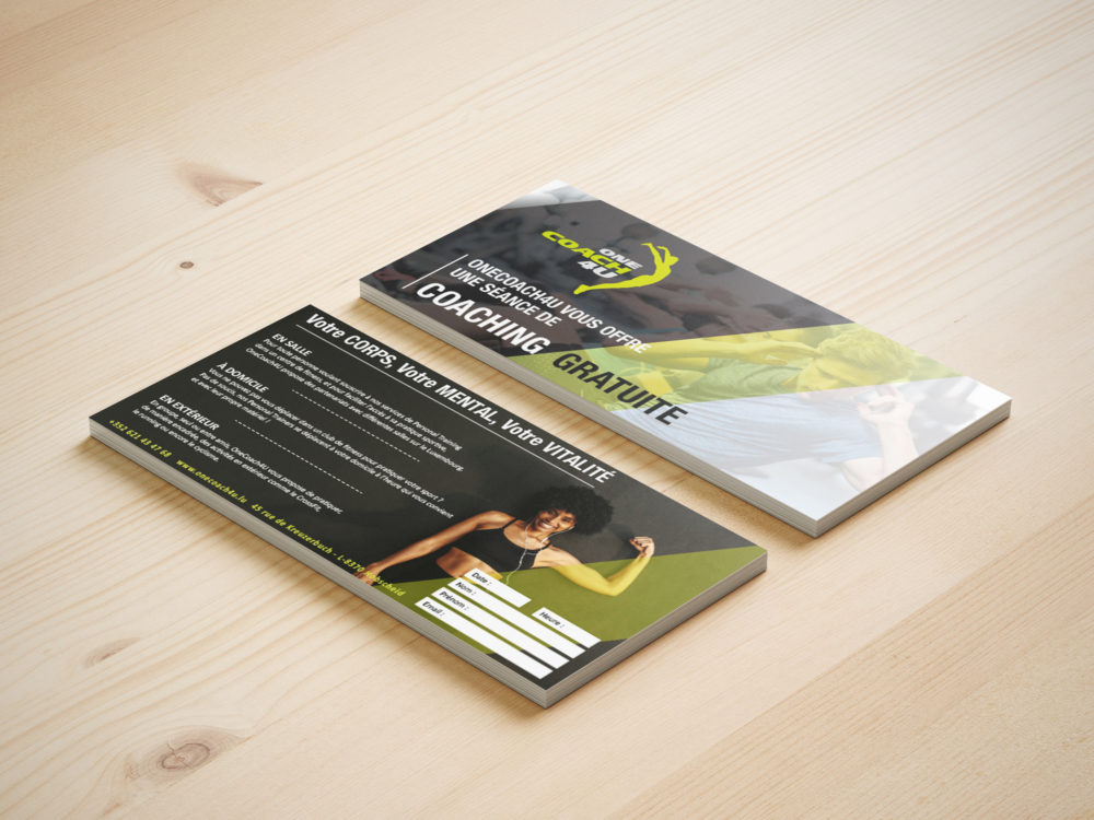 Création d’une carte pour une séance de coaching gratuite