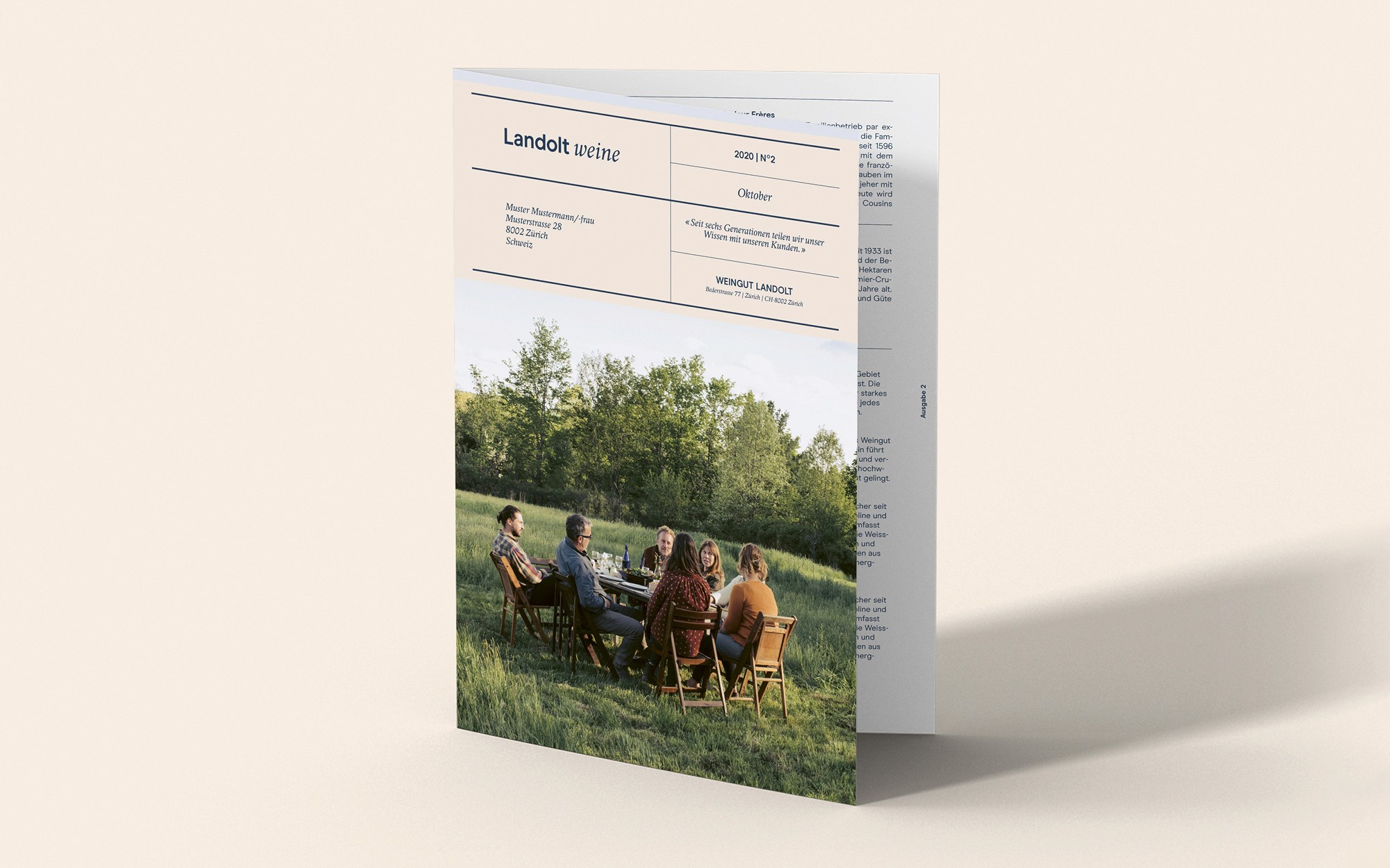 Landolt Weine print newsletter