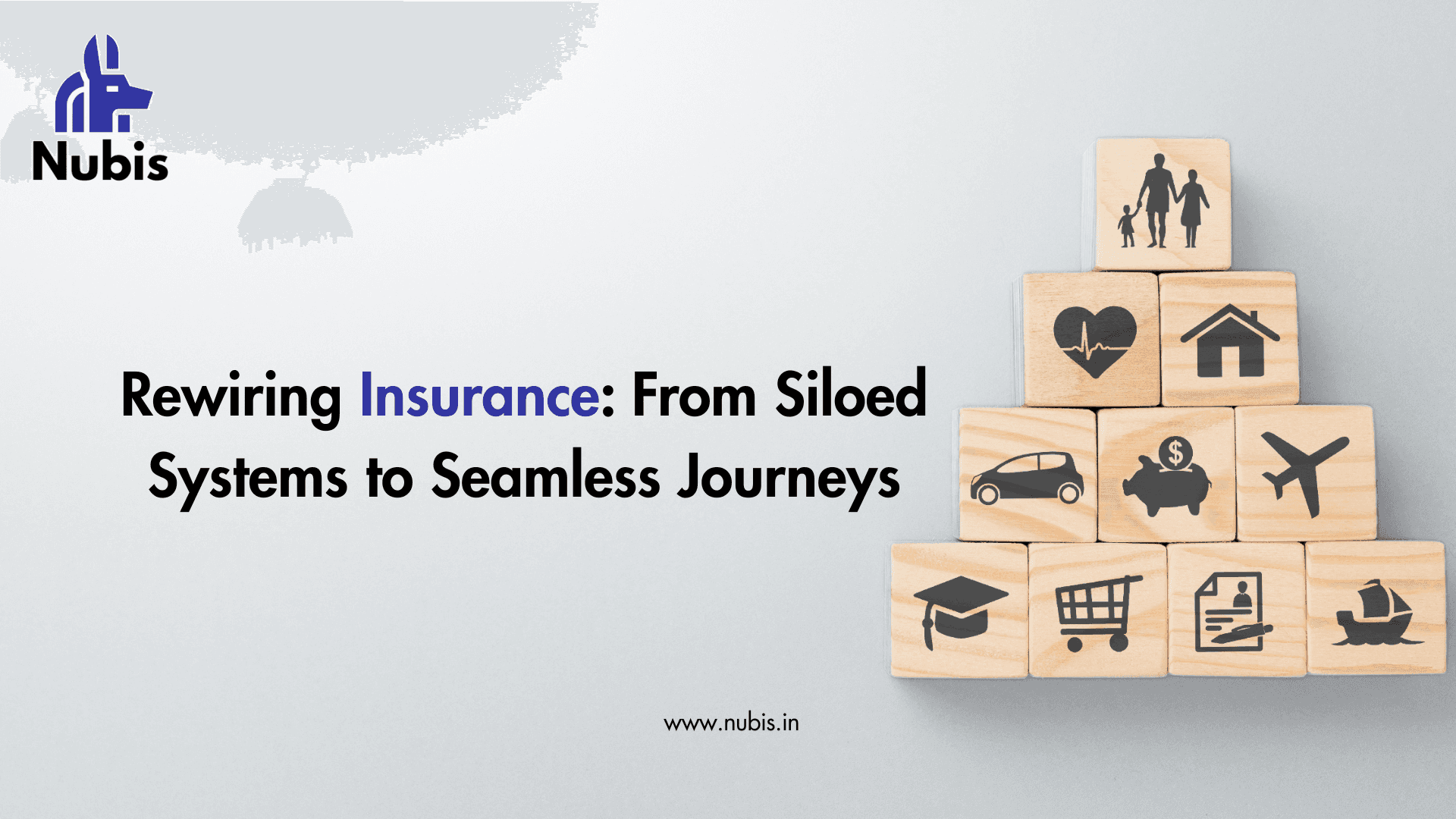 Illustration showing modern infrastructure solutions for insurance companies