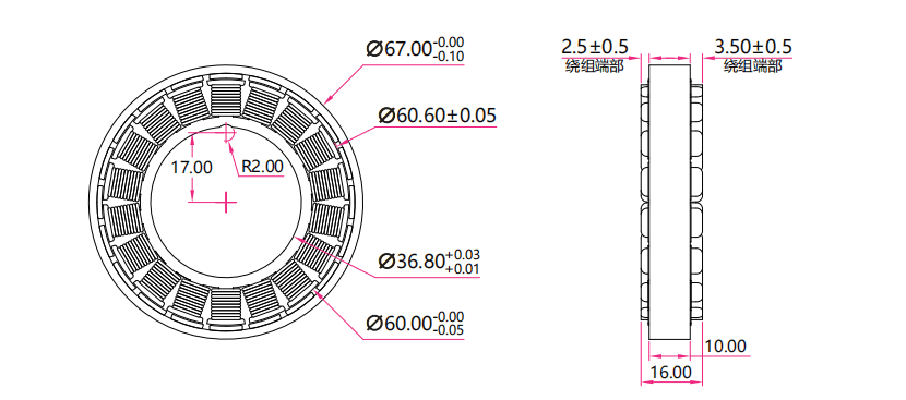 fm6010w costr frameless torque motors Back-EMF Constant Curve Line-Line Inductance Peak Torque