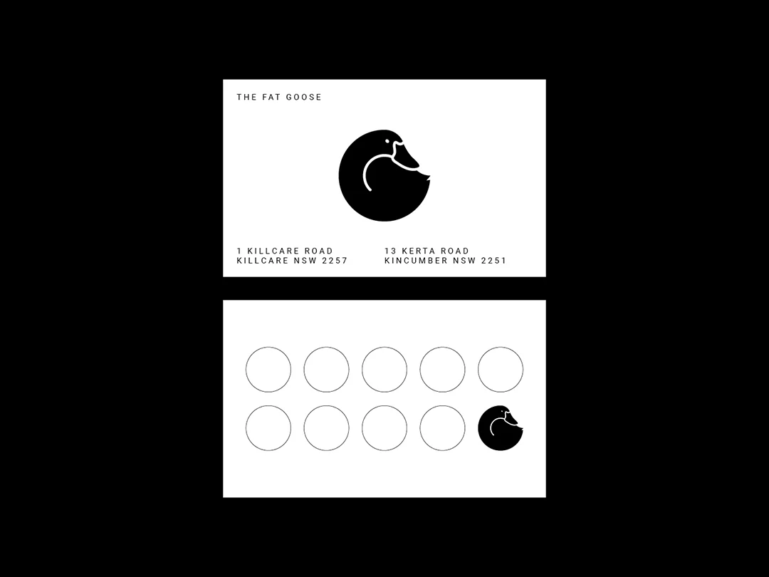 The Fat Goose Signage Drink Coasters