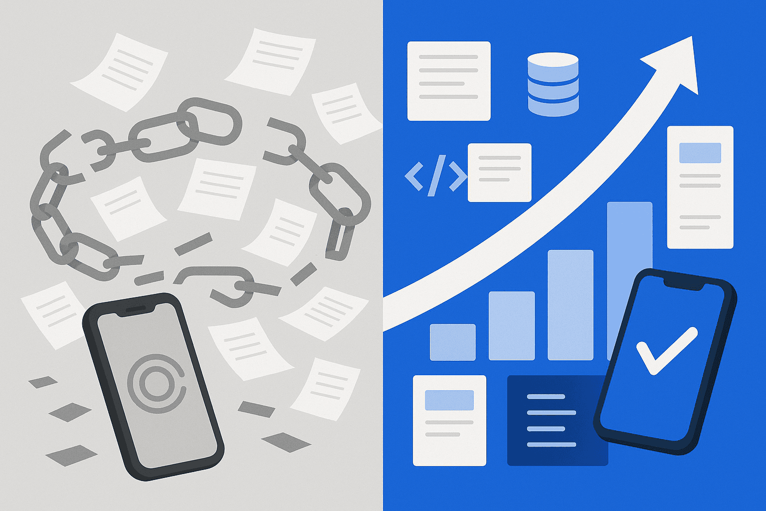 Contrasting paths depict cluttered poor SEO versus clean optimized approach for Gemini ranking success