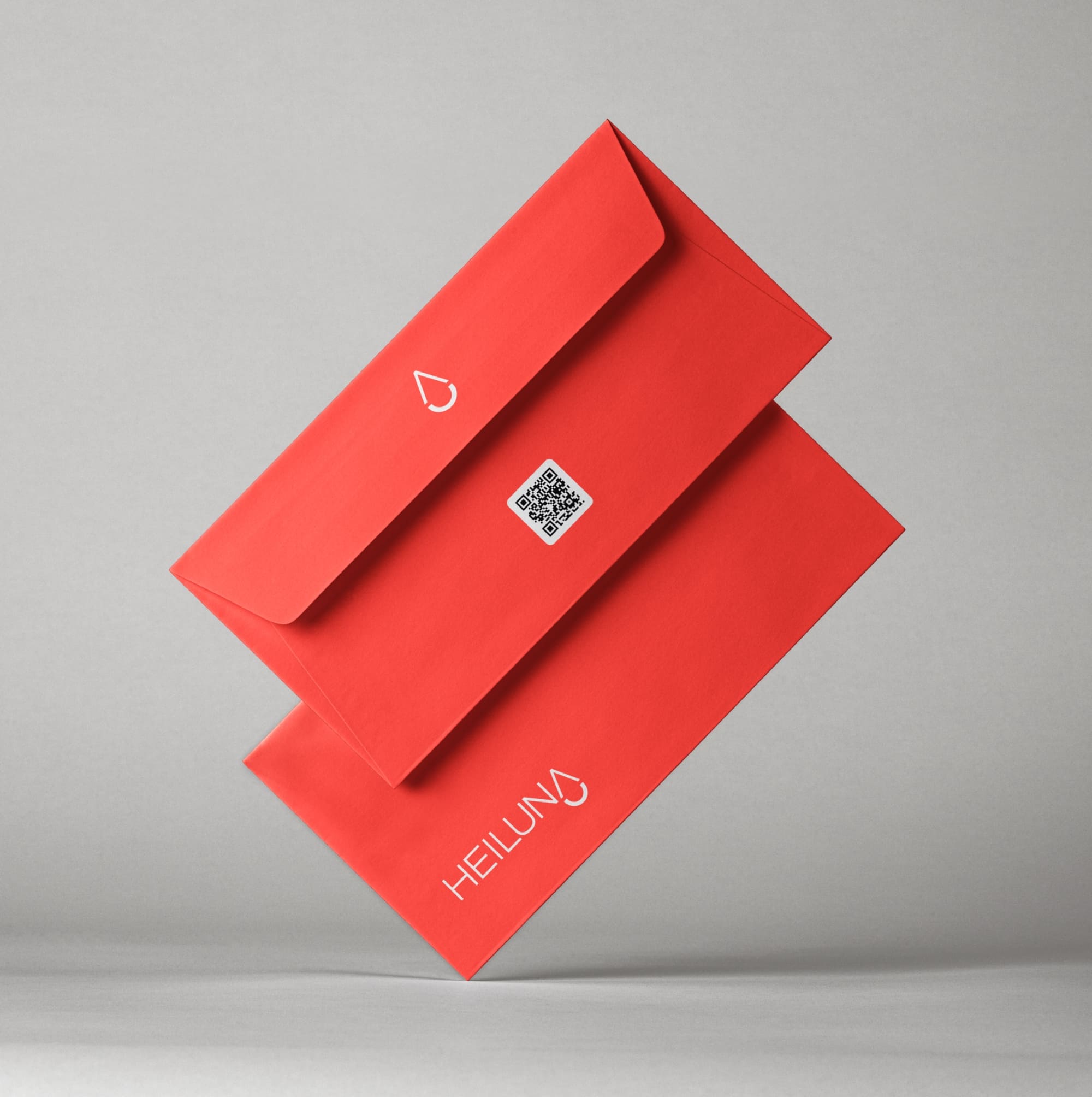 Heiluna Skincare Envelope and Print Design by The Ocean Design