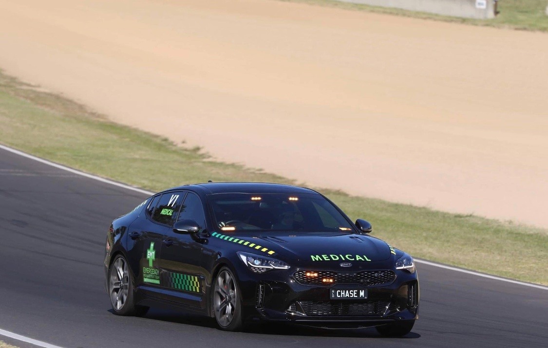 Medical Chase Car Vehicle on Race Track