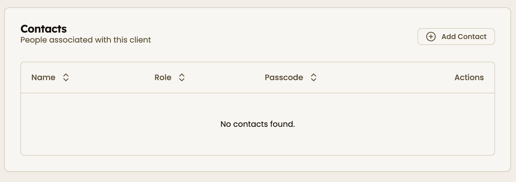 Add contact