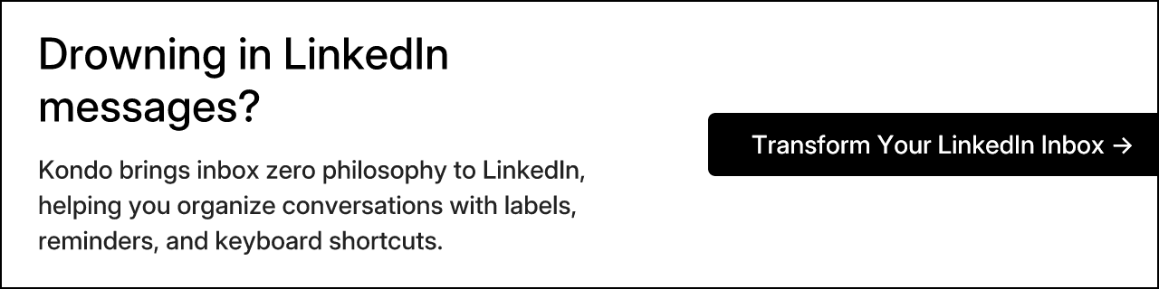 Drowning in LinkedIn messages?