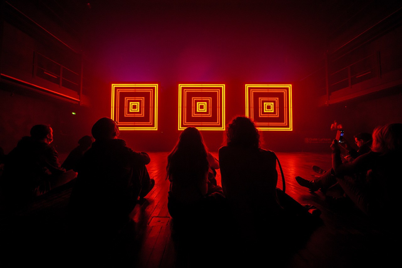 Abime -  multiple lighting canvas for Nuit Blanche at Gaîté Lyrique, Paris*