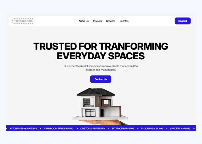 LensRef Hero section