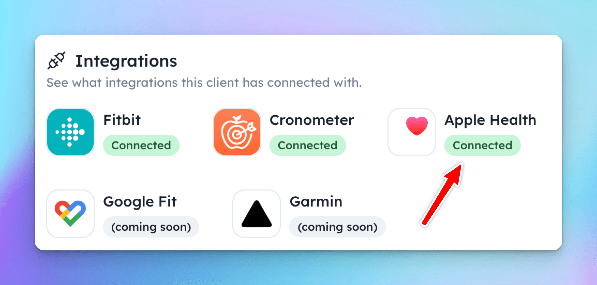 fitbit coaching platform integration