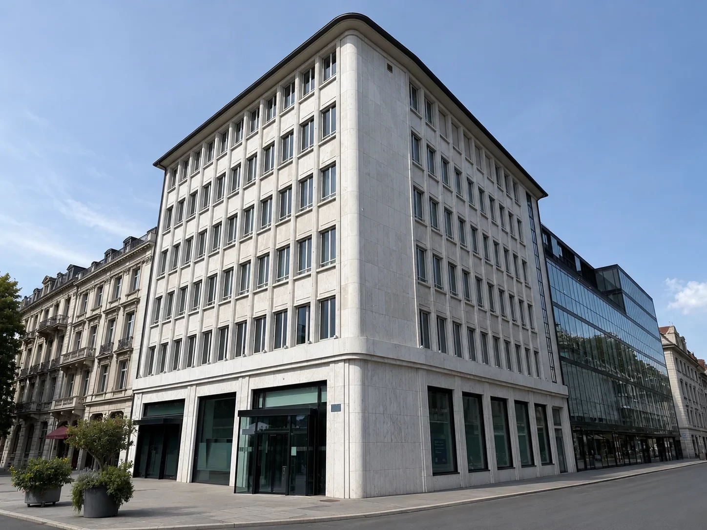 Eckgebäude Agora42 an der Zentralstrasse 42 in Biel
