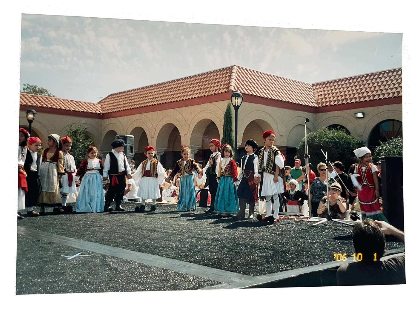 People dancing outdoors