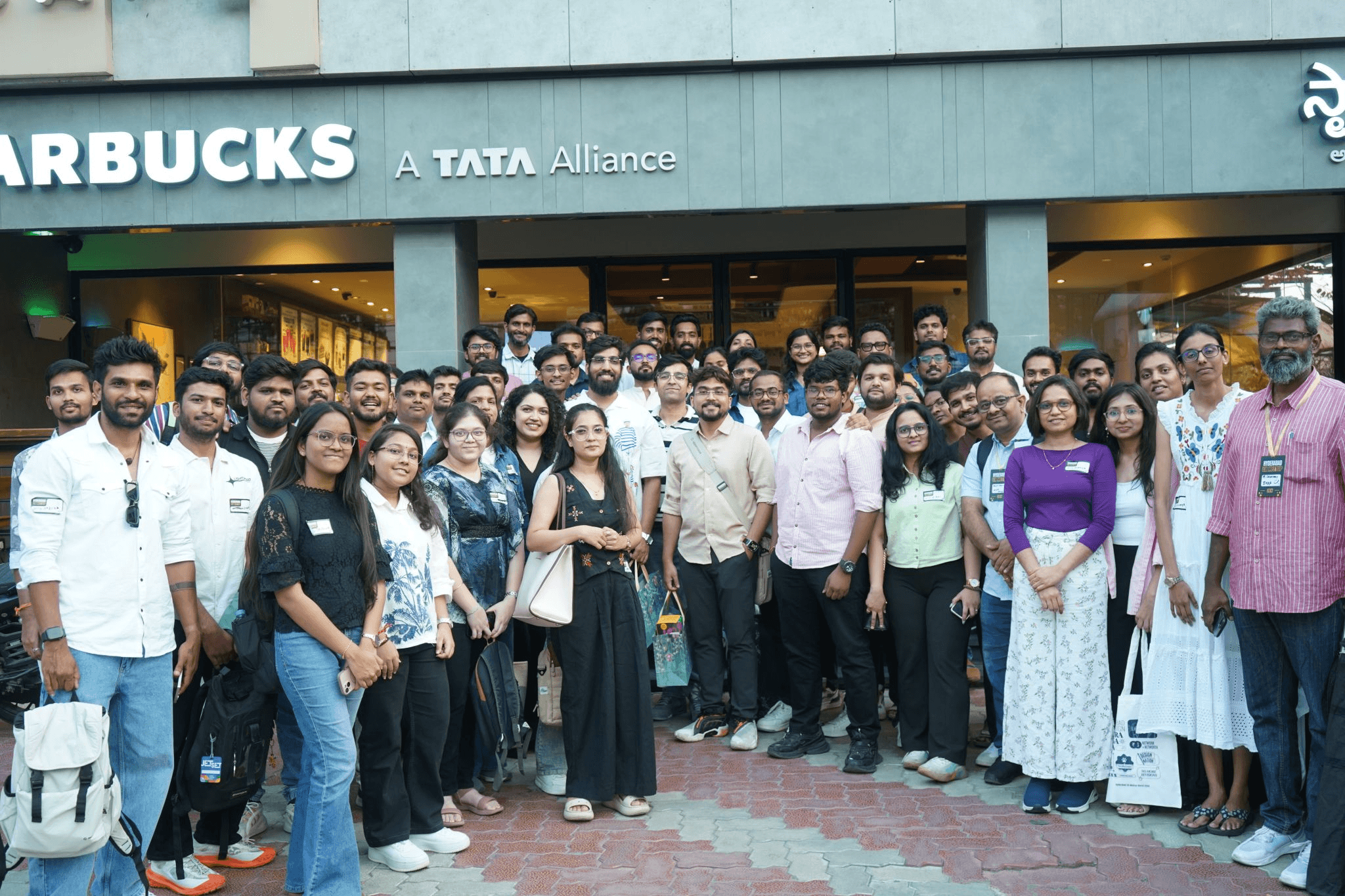 Abstract blue shapes create an interesting pattern.