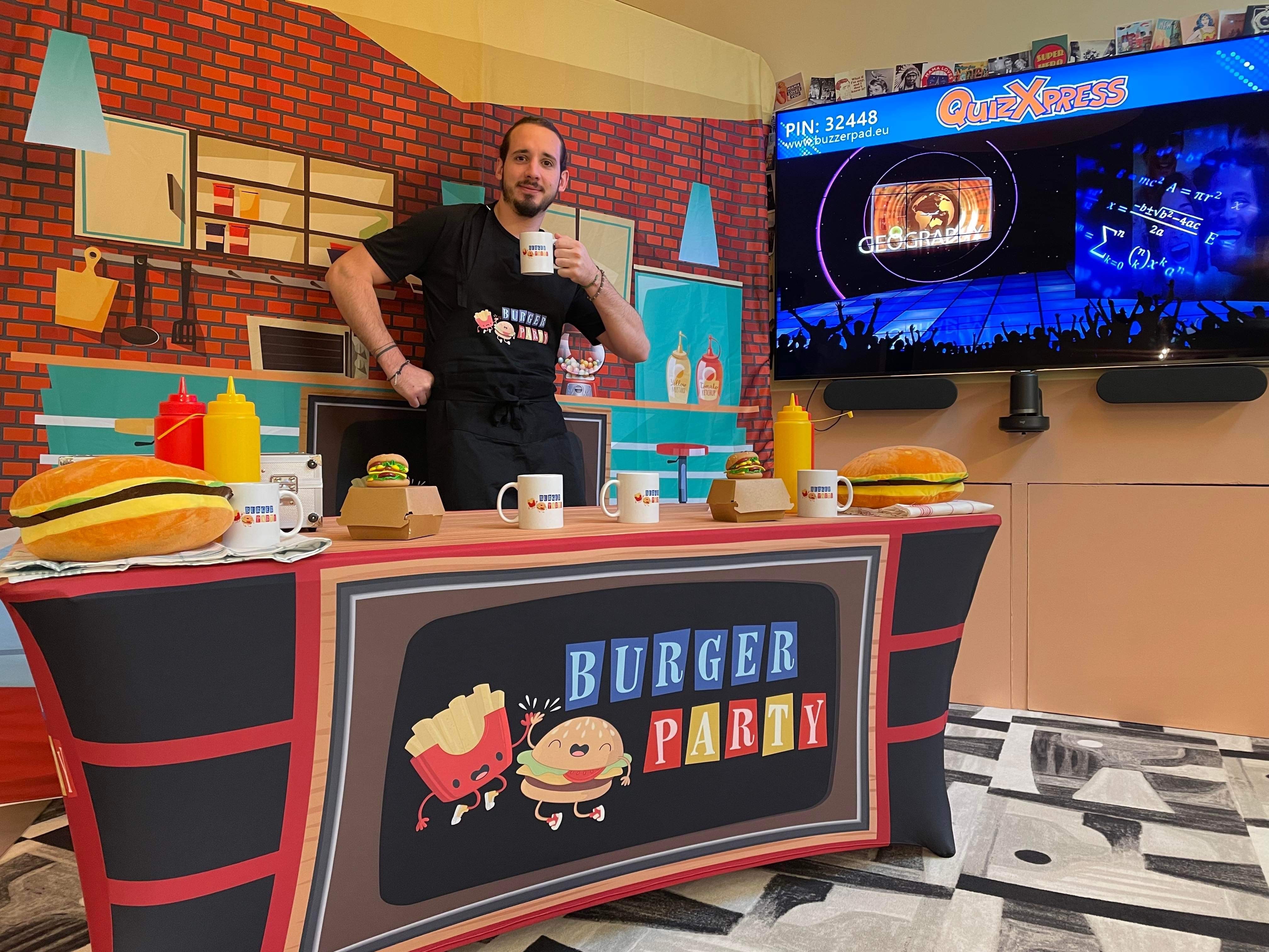 Burger party animation soirée