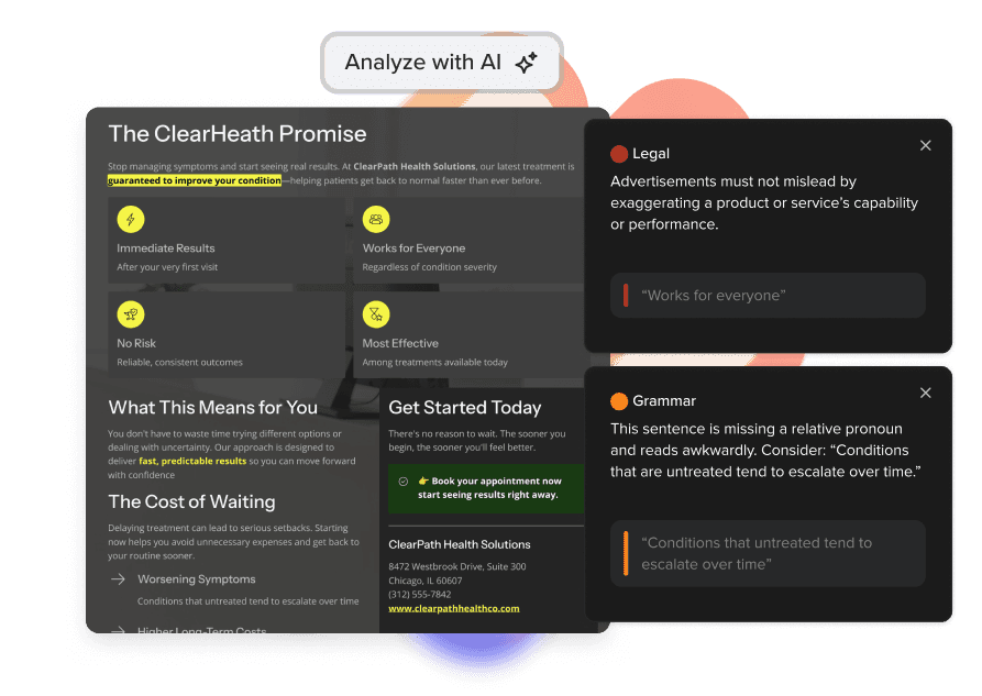 AI Proofing healthcare document