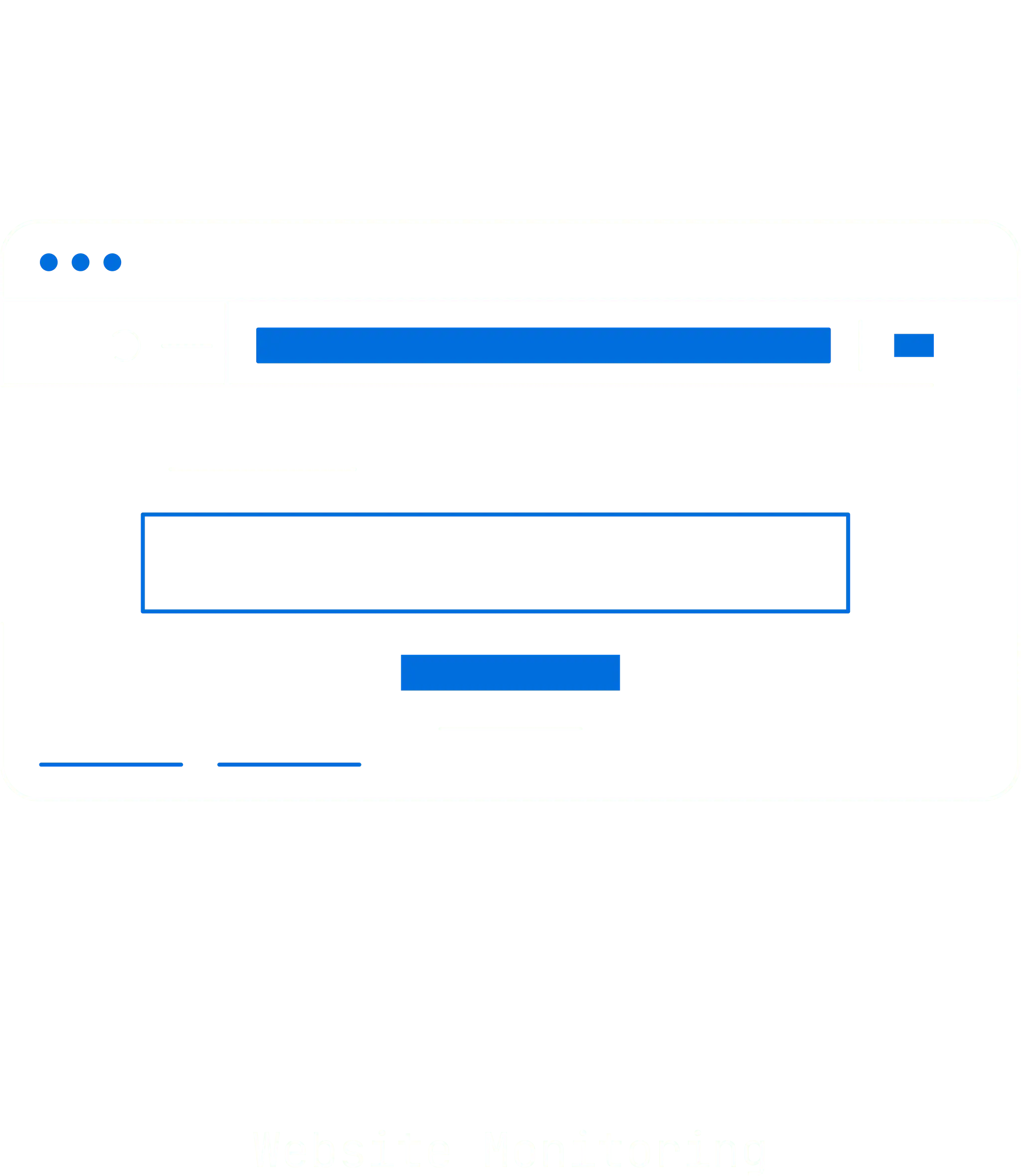 Support illustration for Console9's solutions, title "Website Monitoring"