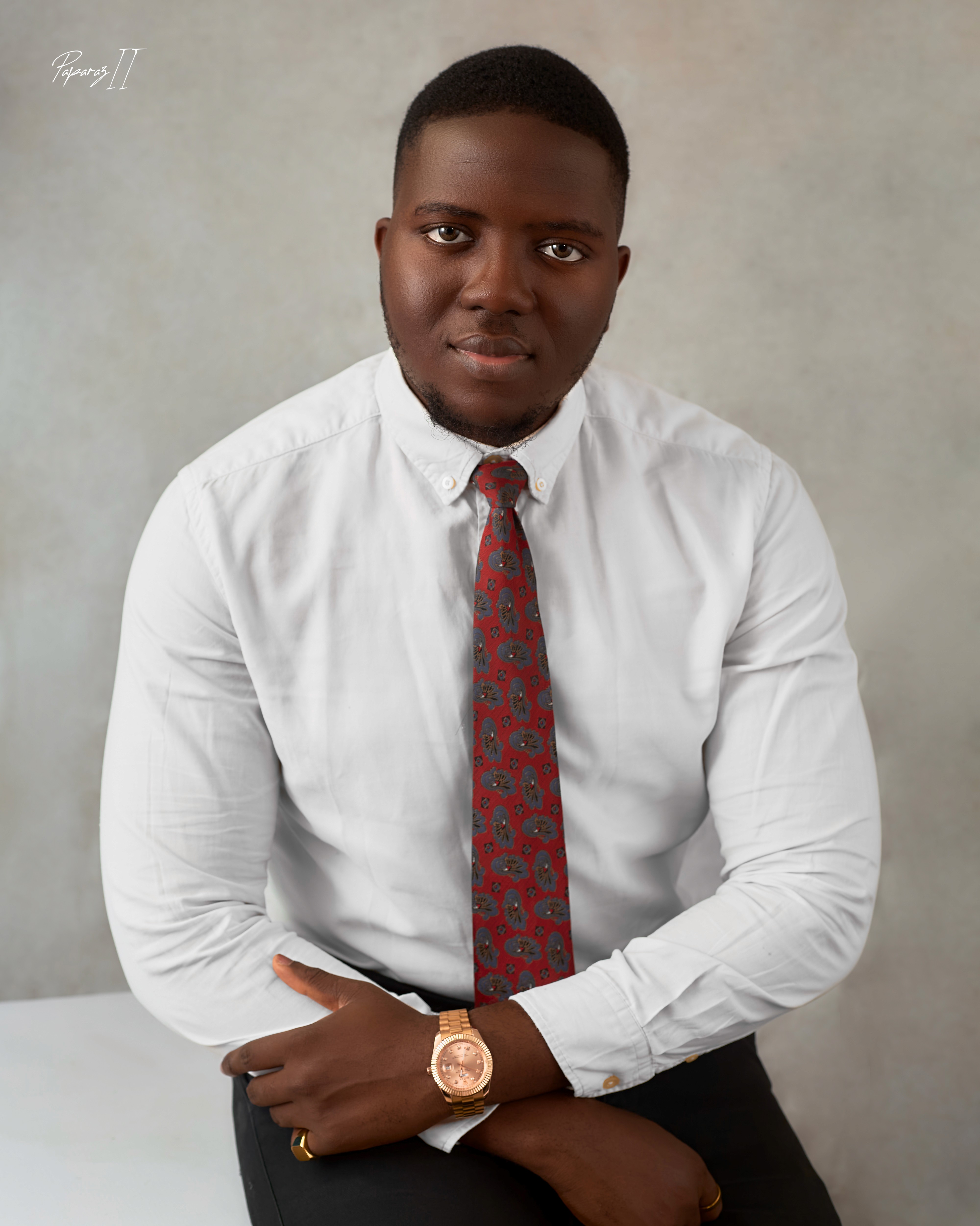 Portrait of portfolio creator – front view