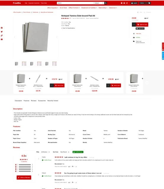 Staples website