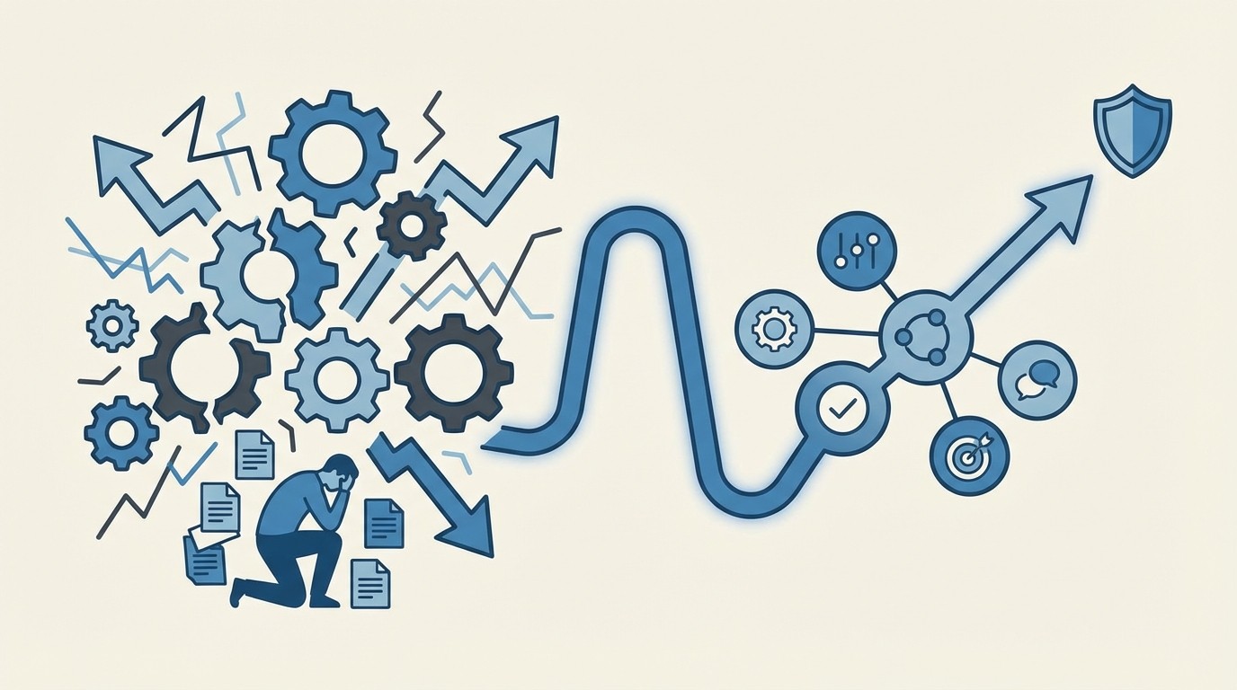 Why Most Compliance Programs Still Create More Work concept illustration - RadMedia