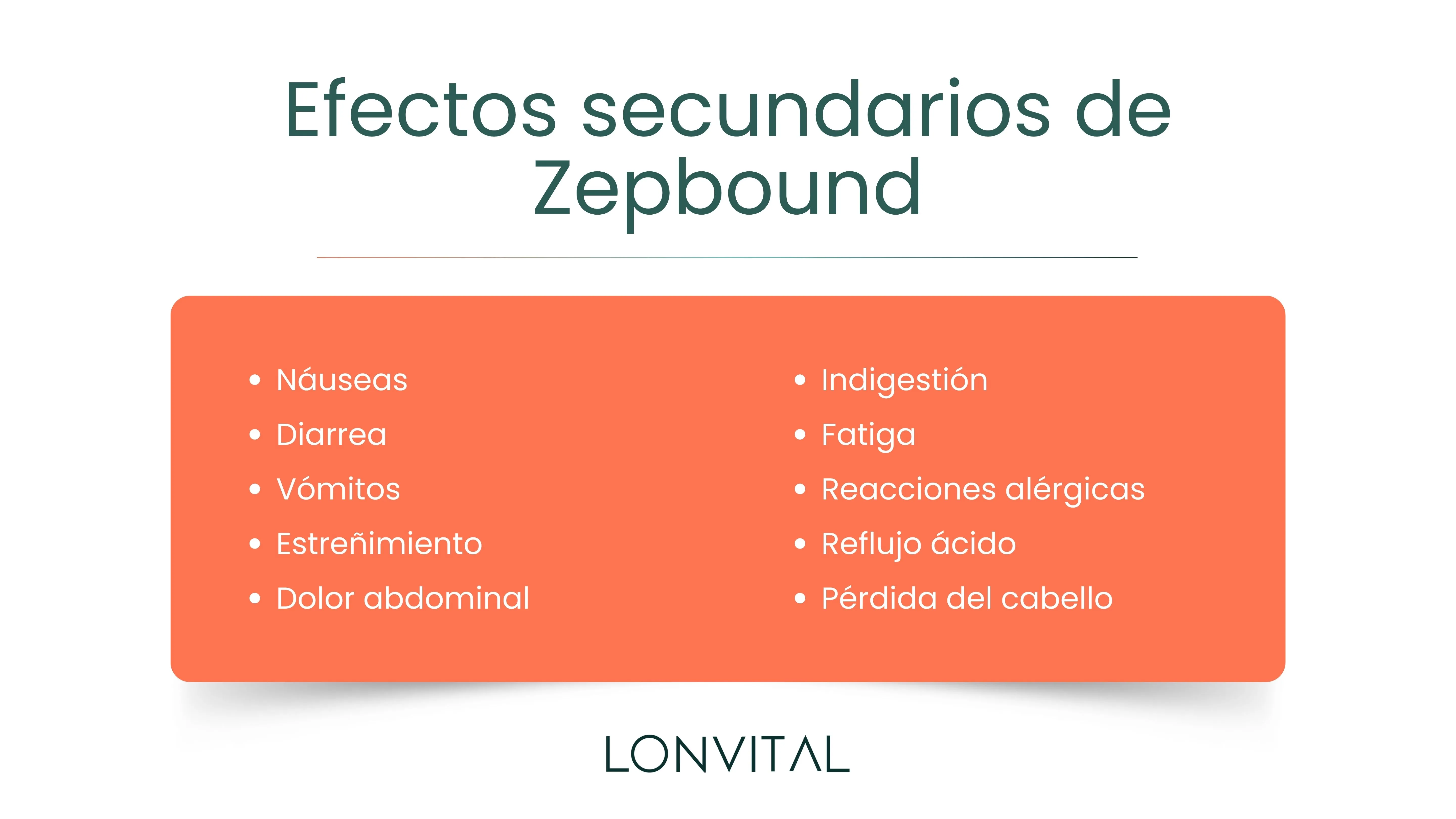 Efectos secundarios de Zepbound