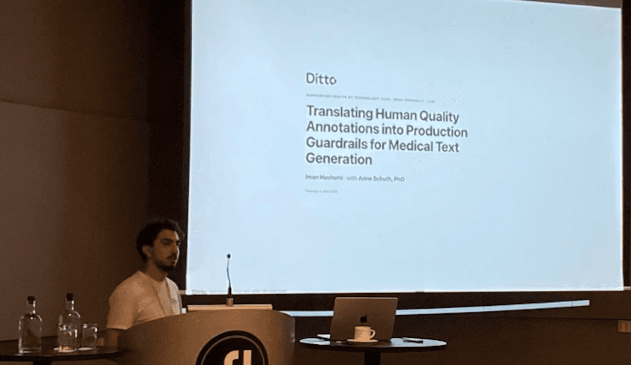 Presentation of Ditto's research into the quality of AI summaries