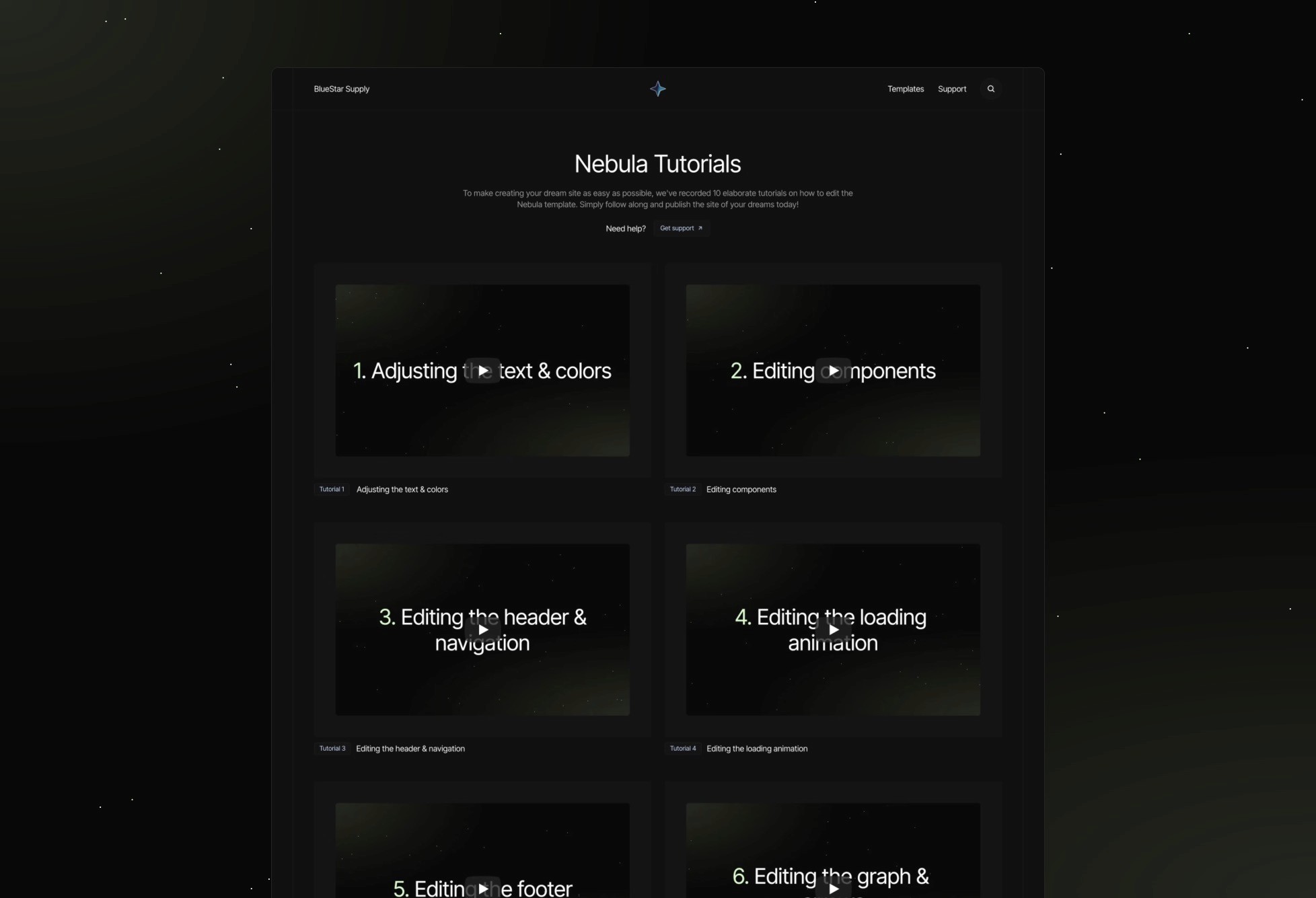 Nebula Framer Template Tutorials