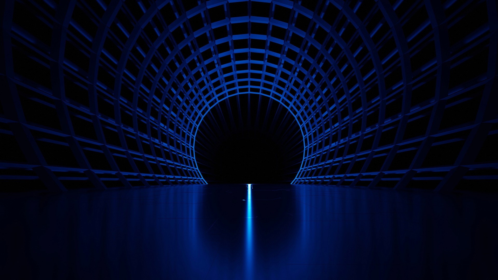 a blue abstract background with wavy shapes