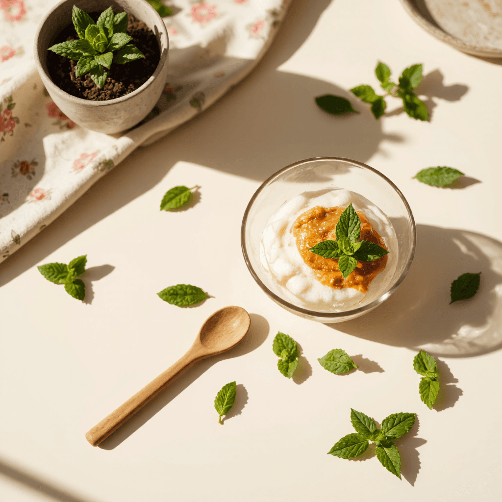 product photography of dessert