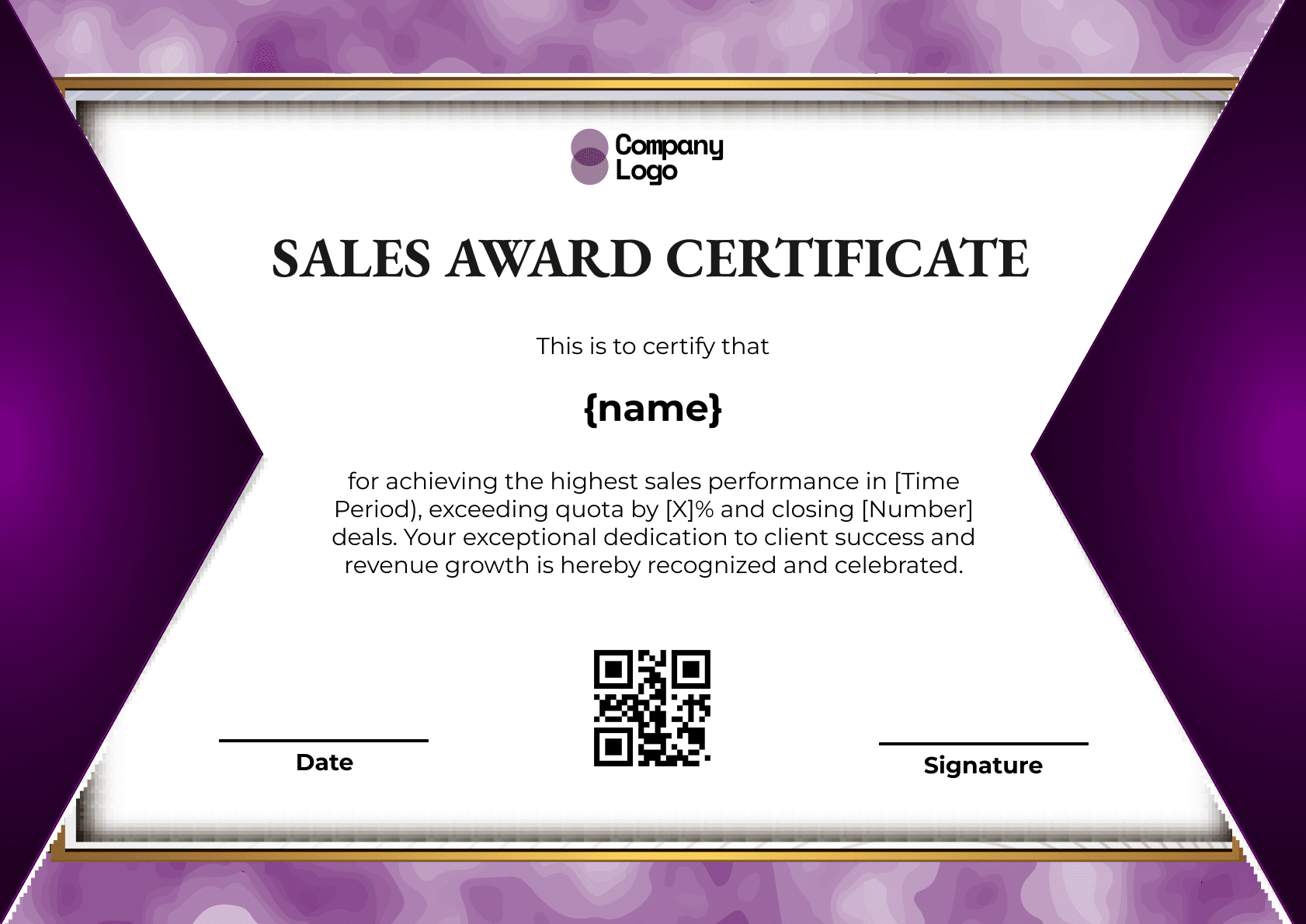 Wauld - Professional and attractive green recognition badge template