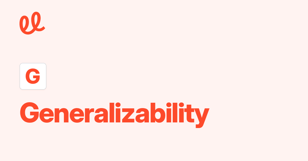 Generalizability