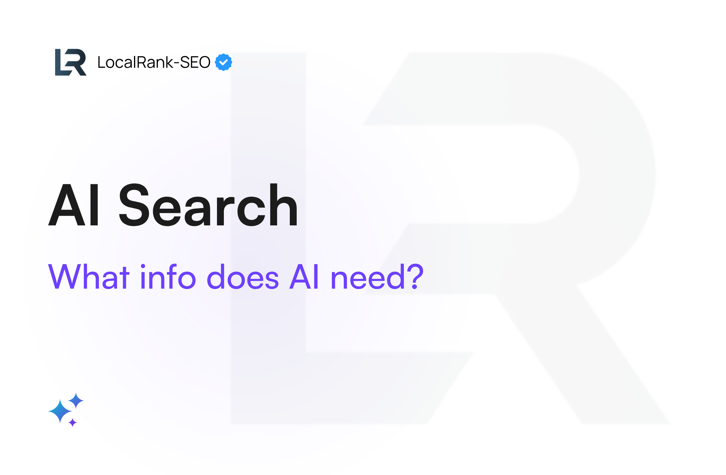 Blog - AI and SEO 2026 - What business data does AI need 2026? - LocalRank-SEO