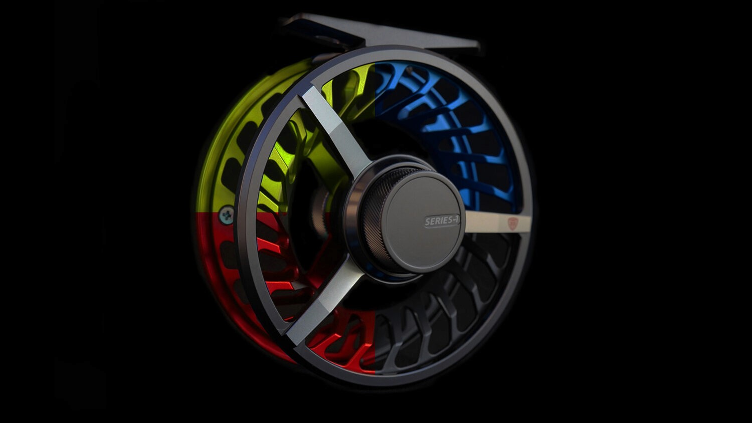 series-1 fly fishing reel taylor fly fishing blue olive red grey