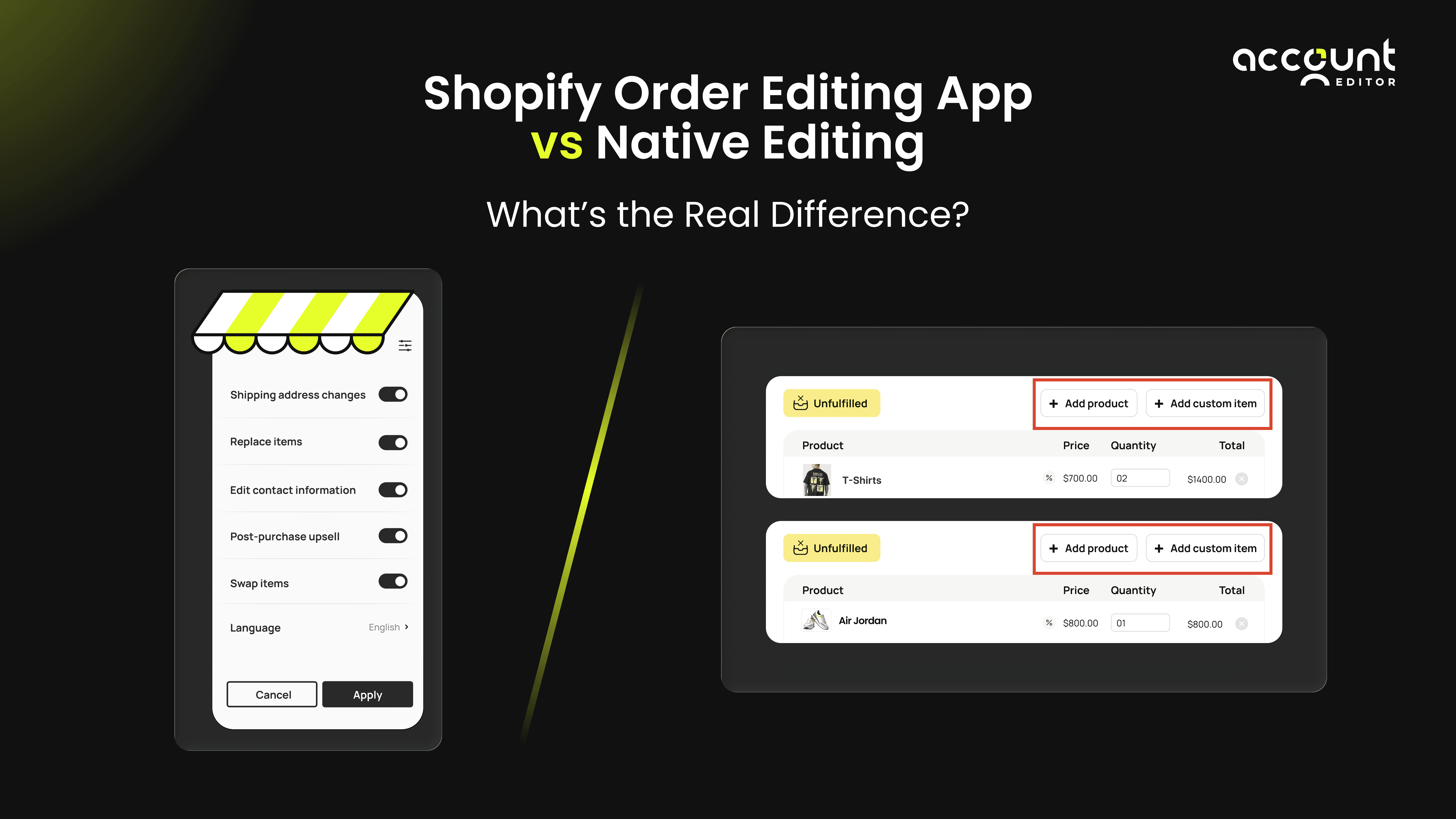 Shopify Order Editing App vs Native Editing: What’s the Real Difference