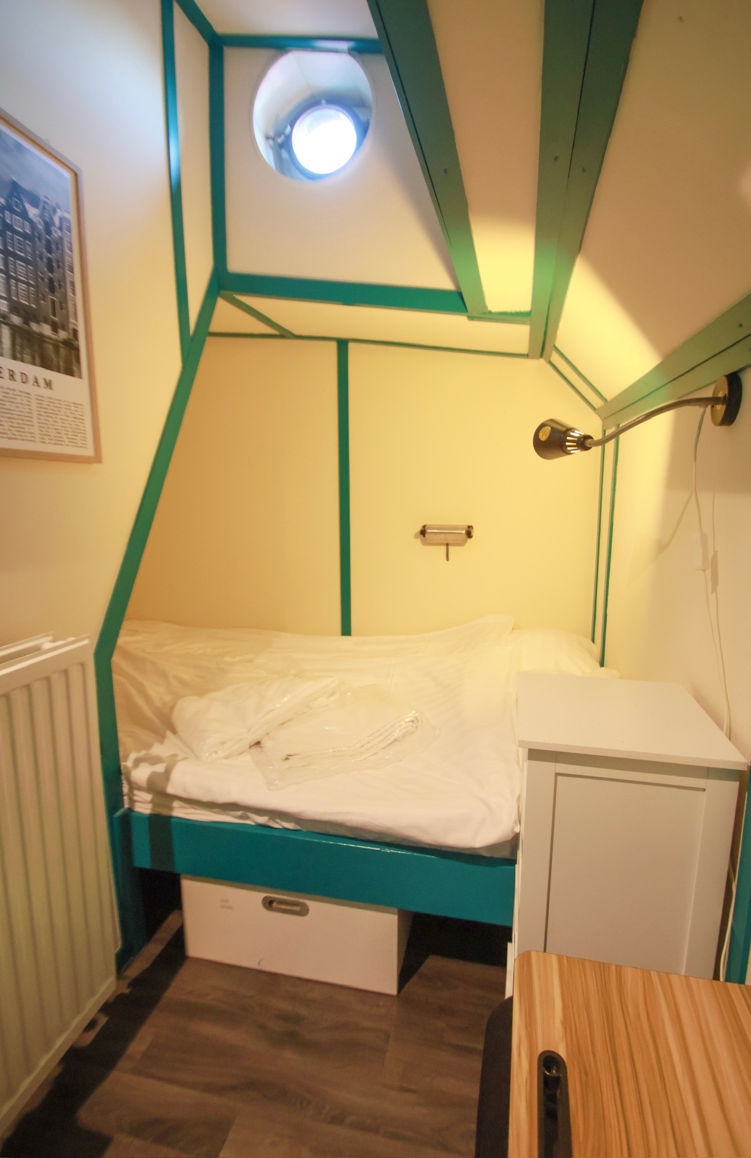 Dining table with leopard wall art