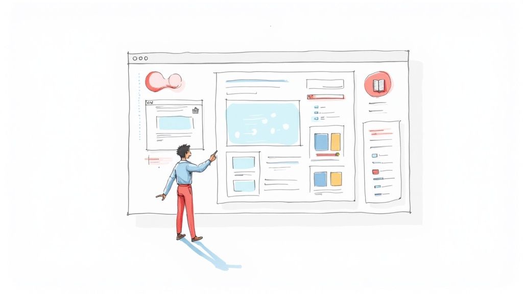 Dashboard showing user-friendly interface