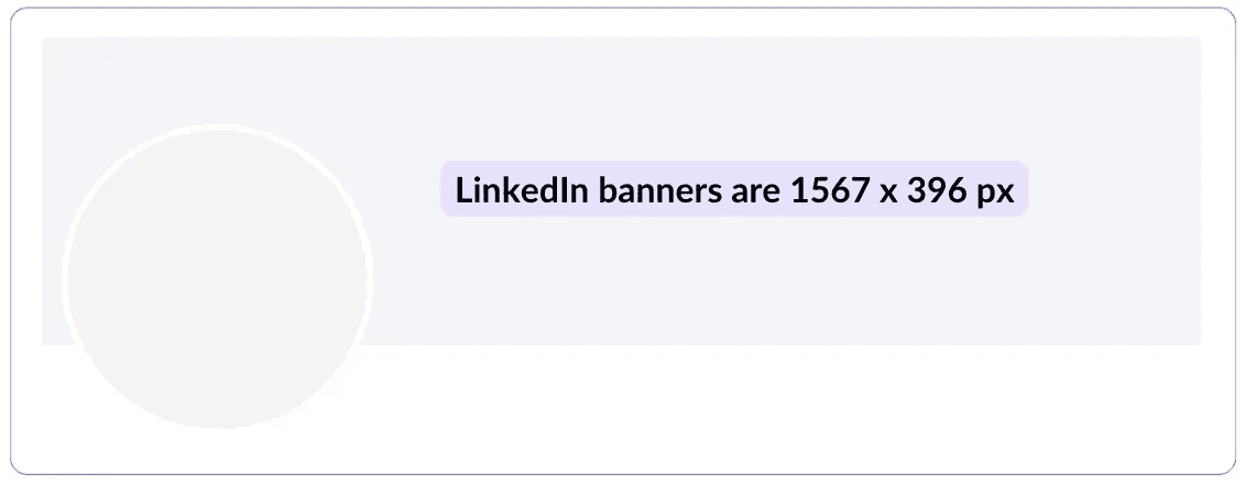 Les dimensions d'une bannière LinkedIn sont de 1567x396 px