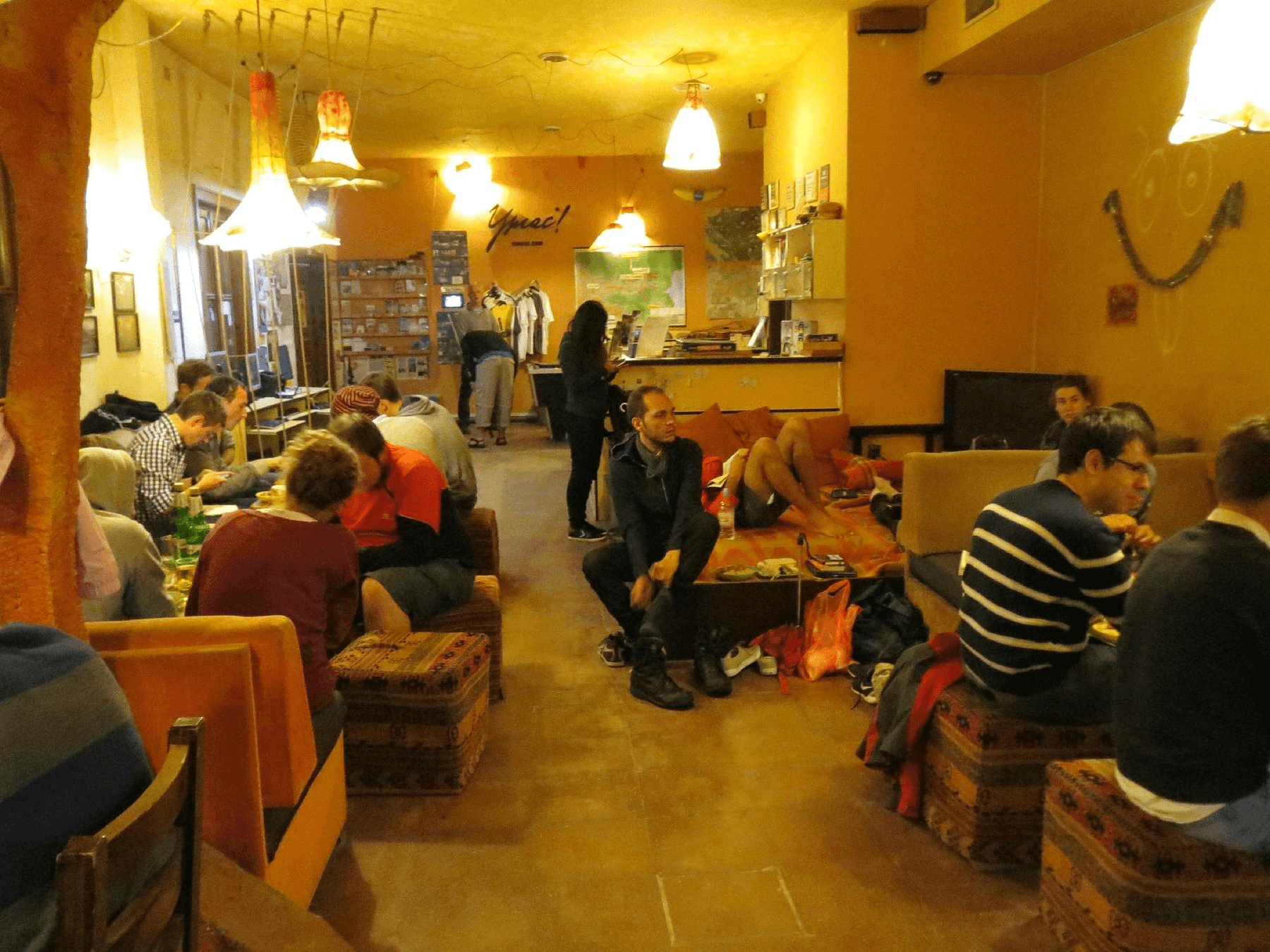 Sofia hostel lounge
