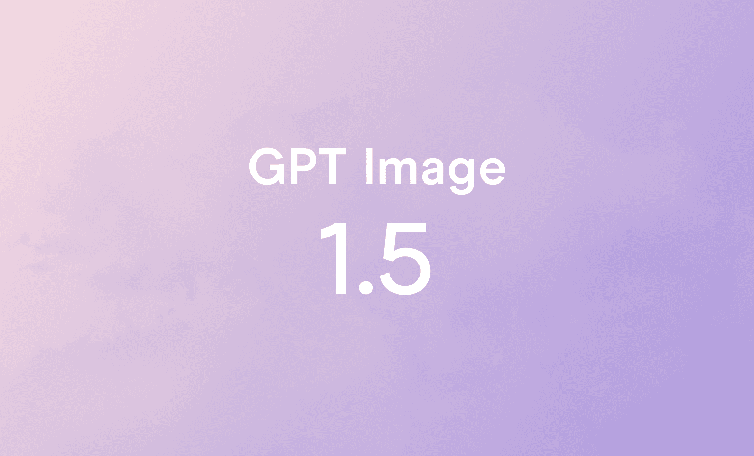 pastel ombre with text that says gpt image 1.5