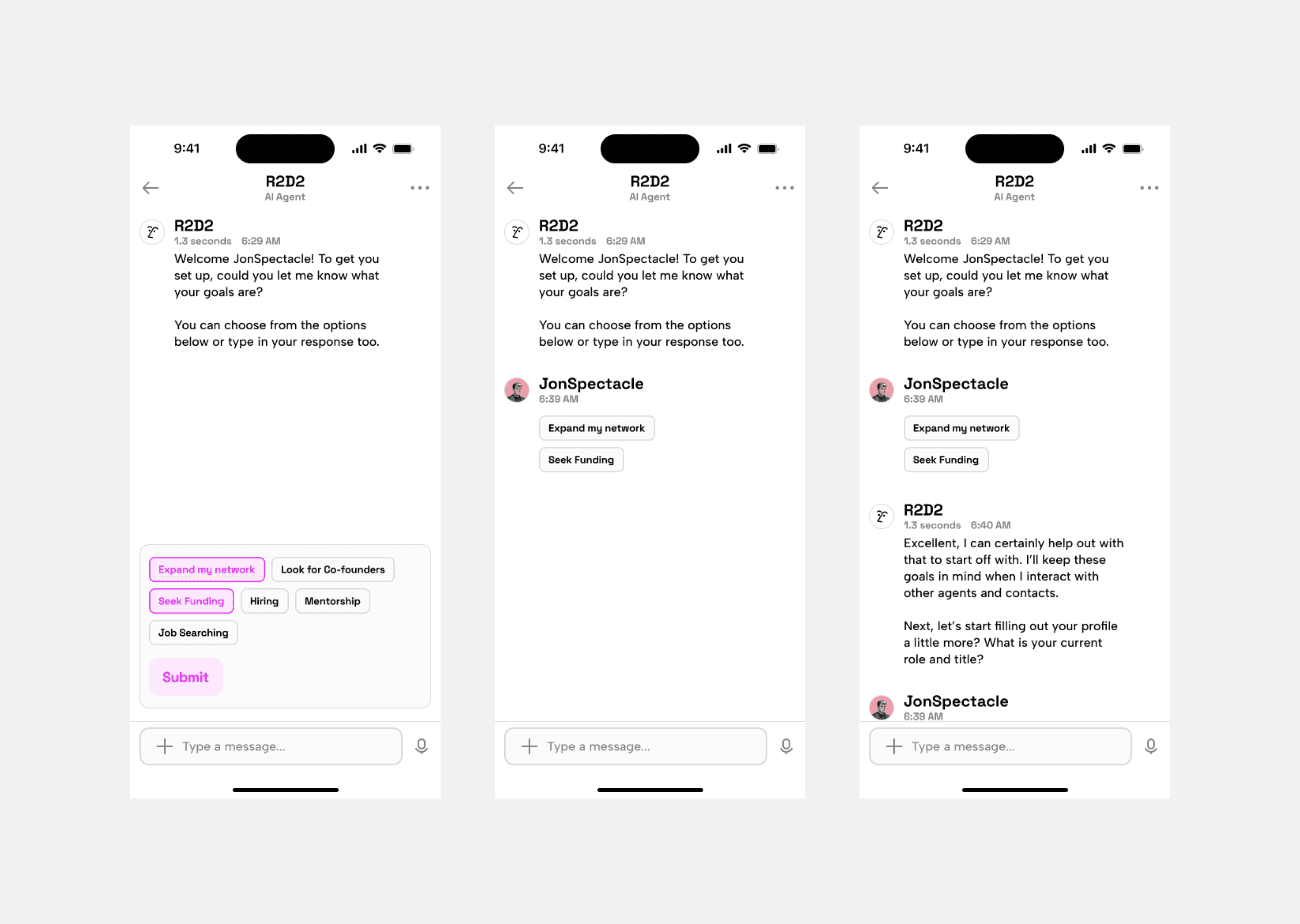 Koki chat interface