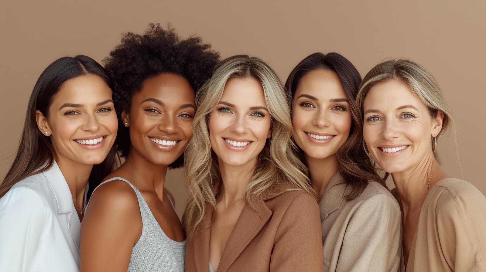 group of middle aged women smiling