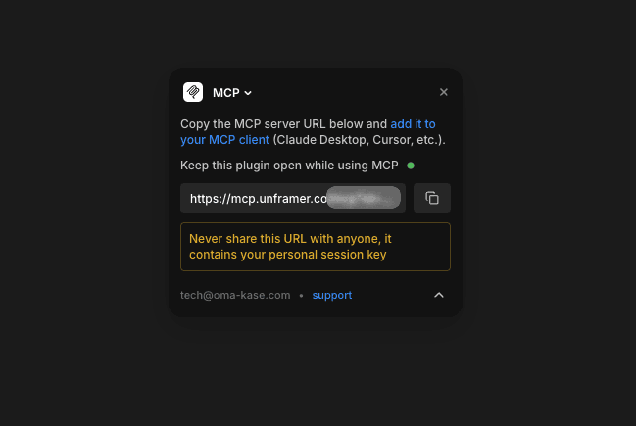 Framer MCP Plugin